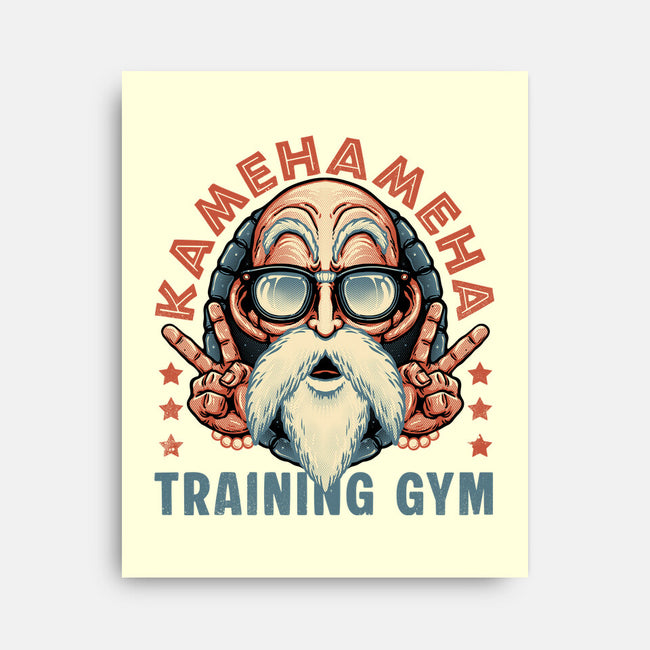 Kame Training Gym-None-Stretched-Canvas-glitchygorilla