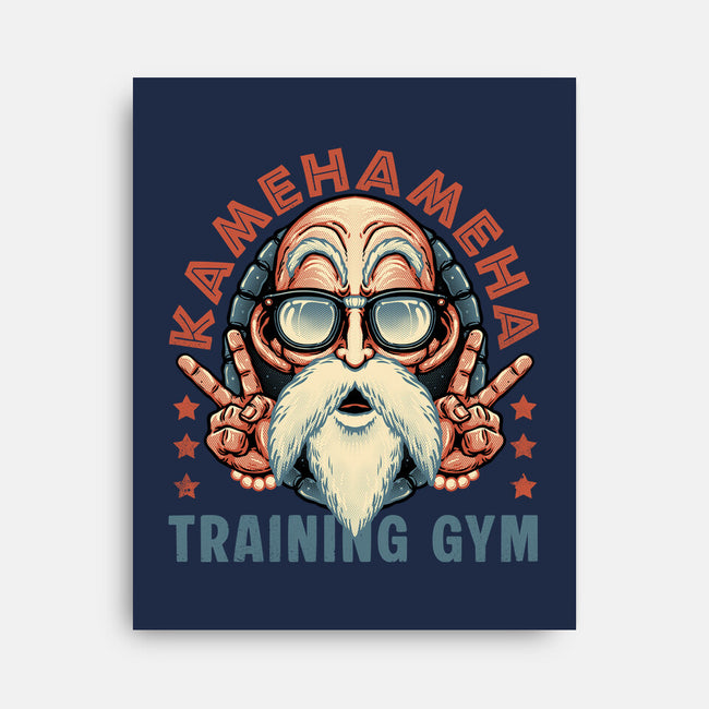 Kame Training Gym-None-Stretched-Canvas-glitchygorilla