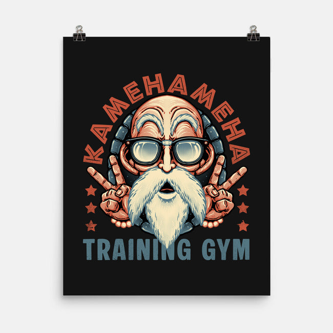 Kame Training Gym-None-Matte-Poster-glitchygorilla