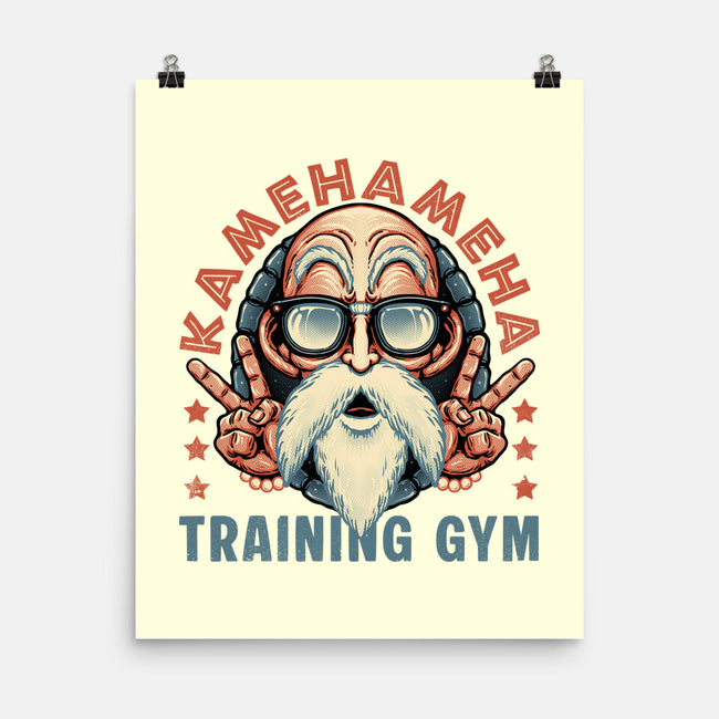 Kame Training Gym-None-Matte-Poster-glitchygorilla