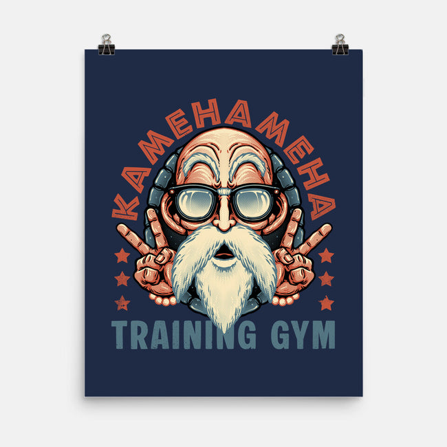 Kame Training Gym-None-Matte-Poster-glitchygorilla