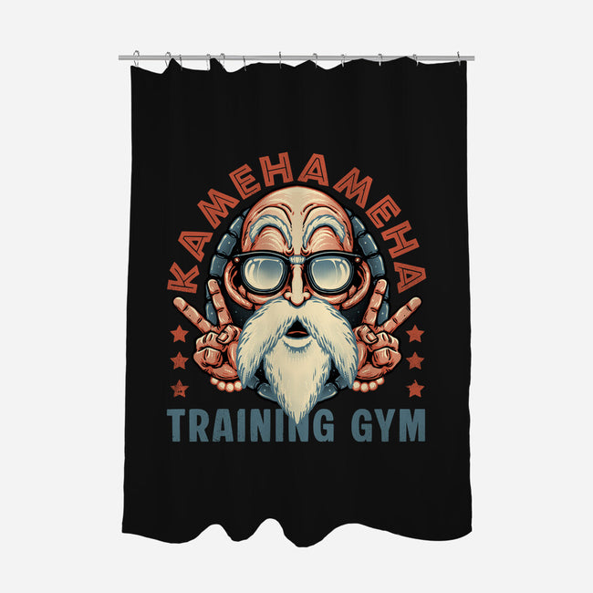 Kame Training Gym-None-Polyester-Shower Curtain-glitchygorilla