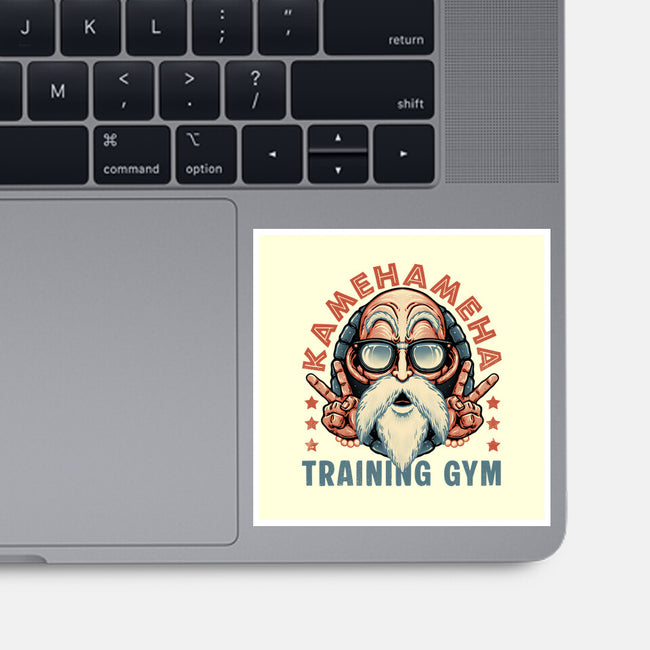 Kame Training Gym-None-Glossy-Sticker-glitchygorilla