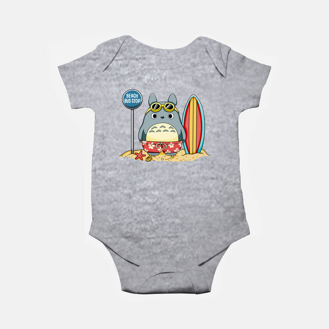 Beach Bus Stop-Baby-Basic-Onesie-JamesQJO