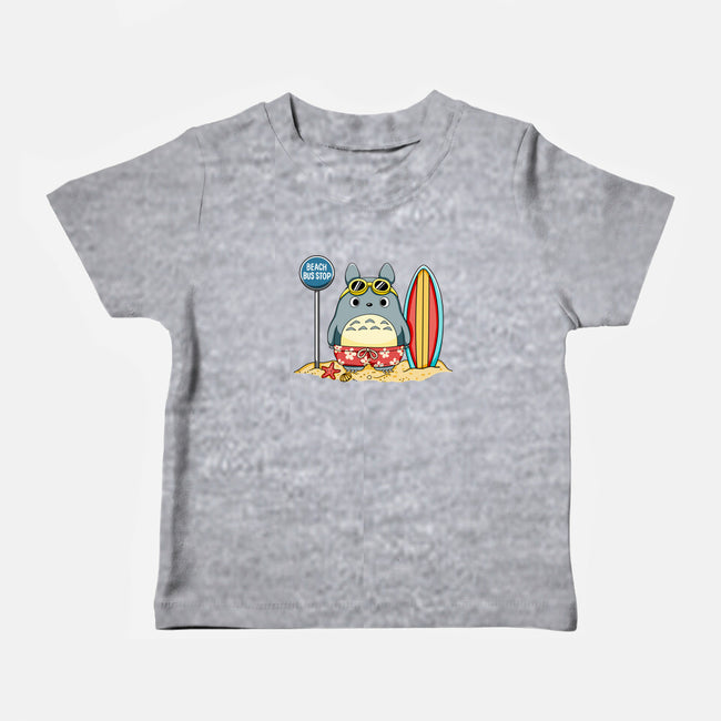 Beach Bus Stop-Baby-Basic-Tee-JamesQJO