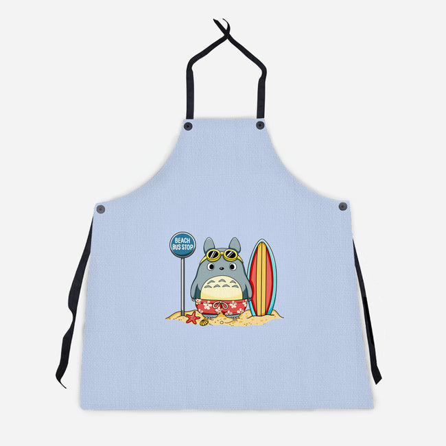 Beach Bus Stop-Unisex-Kitchen-Apron-JamesQJO