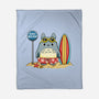 Beach Bus Stop-None-Fleece-Blanket-JamesQJO