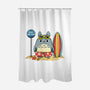Beach Bus Stop-None-Polyester-Shower Curtain-JamesQJO