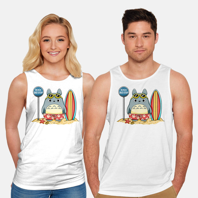 Beach Bus Stop-Unisex-Basic-Tank-JamesQJO