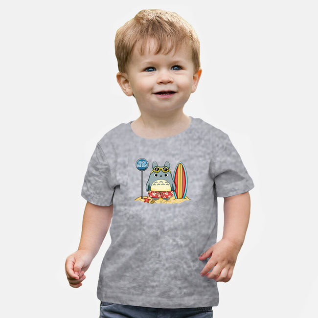 Beach Bus Stop-Baby-Basic-Tee-JamesQJO