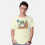 Beach Bus Stop-Mens-Basic-Tee-JamesQJO