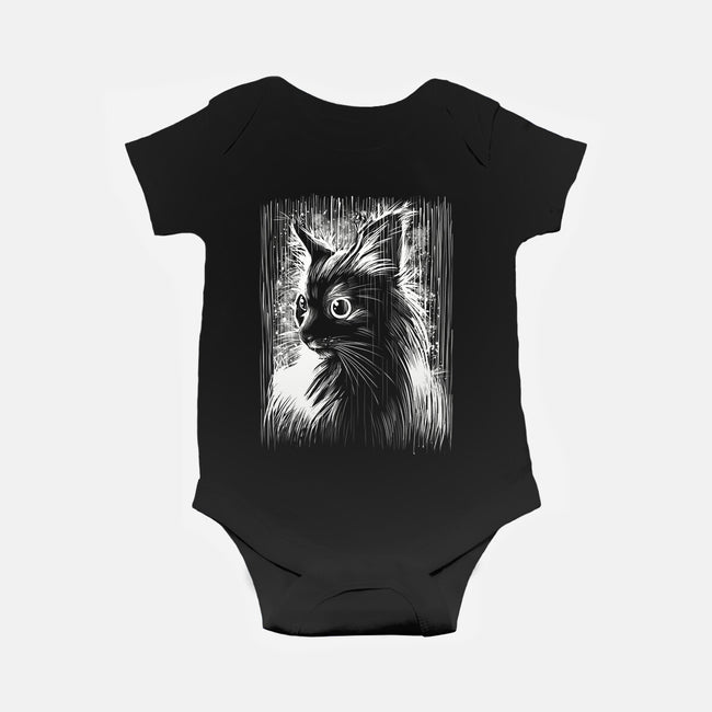 Cat Under The Rain-Baby-Basic-Onesie-zascanauta