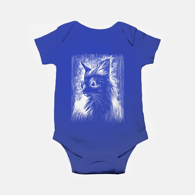 Cat Under The Rain-Baby-Basic-Onesie-zascanauta