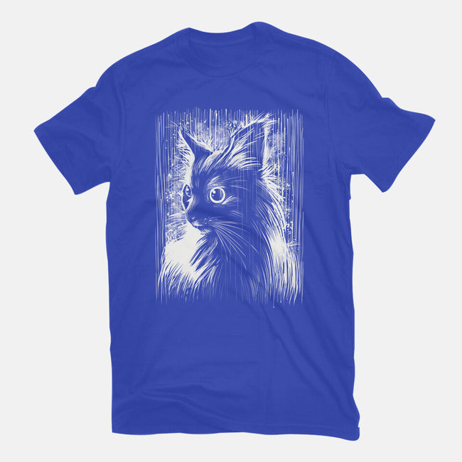 Cat Under The Rain-Unisex-Basic-Tee-zascanauta