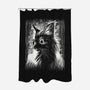 Cat Under The Rain-None-Polyester-Shower Curtain-zascanauta