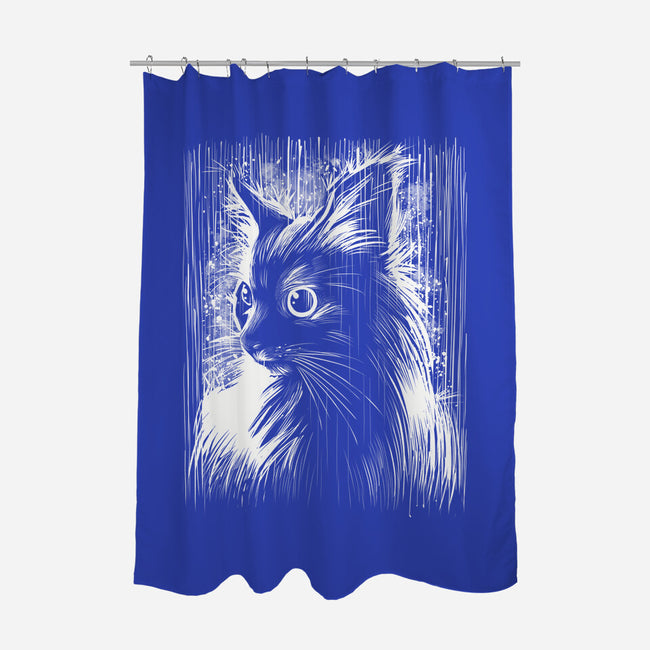 Cat Under The Rain-None-Polyester-Shower Curtain-zascanauta