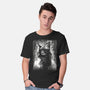 Cat Under The Rain-Mens-Basic-Tee-zascanauta