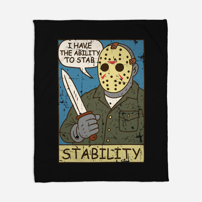 The Ability To Stab-None-Fleece-Blanket-Xentee