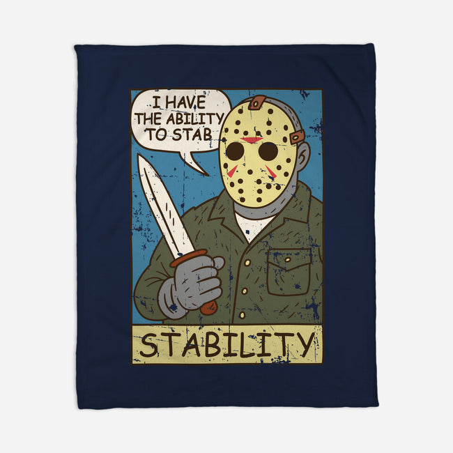 The Ability To Stab-None-Fleece-Blanket-Xentee