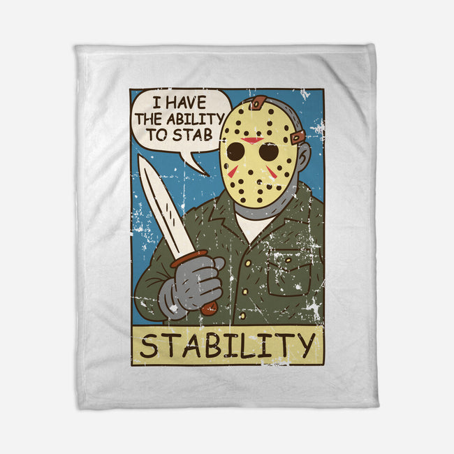The Ability To Stab-None-Fleece-Blanket-Xentee
