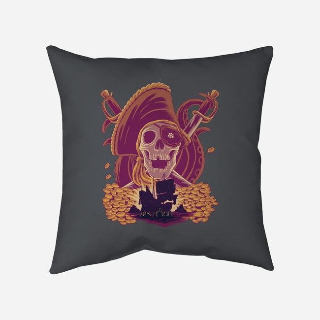 Pirate’s Treasure-None-Removable Cover w Insert-Throw Pillow-rmatix