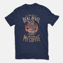 Real Devil Before My Coffee-Womens-Fitted-Tee-eduely