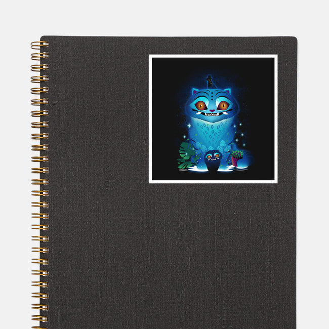 Derpy Tiger Landscape-None-Glossy-Sticker-dandingeroz