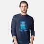 Derpy Tiger Landscape-Mens-Long Sleeved-Tee-dandingeroz