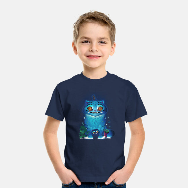Derpy Tiger Landscape-Youth-Basic-Tee-dandingeroz
