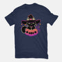 Cute Halloween Cat On Pumpkin-Mens-Basic-Tee-xMorfina