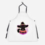 Cute Halloween Cat On Pumpkin-Unisex-Kitchen-Apron-xMorfina