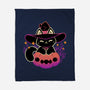 Cute Halloween Cat On Pumpkin-None-Fleece-Blanket-xMorfina