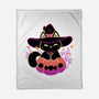 Cute Halloween Cat On Pumpkin-None-Fleece-Blanket-xMorfina