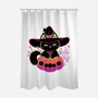 Cute Halloween Cat On Pumpkin-None-Polyester-Shower Curtain-xMorfina