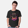 Cute Halloween Cat On Pumpkin-Mens-Basic-Tee-xMorfina
