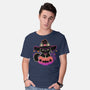 Cute Halloween Cat On Pumpkin-Mens-Basic-Tee-xMorfina