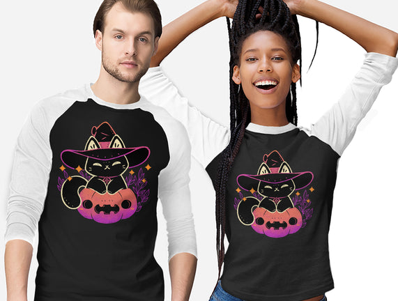 Cute Halloween Cat On Pumpkin