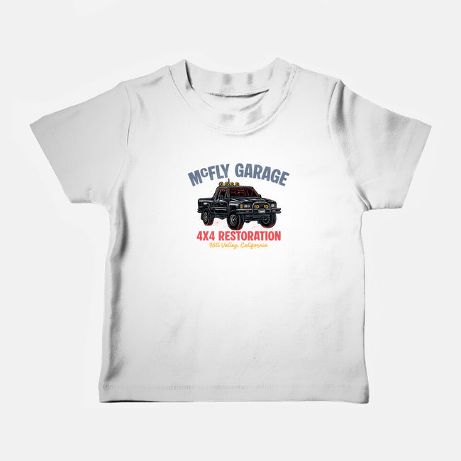 McFly Garage-Baby-Basic-Tee-glitchygorilla