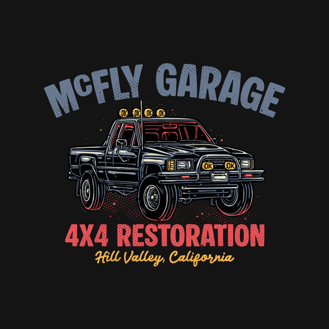 McFly Garage-Unisex-Basic-Tee-glitchygorilla