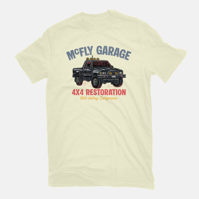 McFly Garage-Mens-Basic-Tee-glitchygorilla