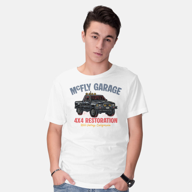 McFly Garage-Mens-Basic-Tee-glitchygorilla