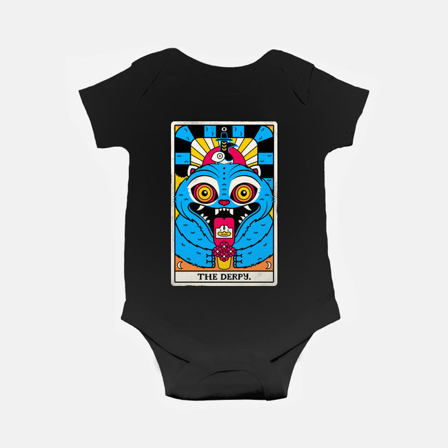 Derpy Tarot Card-Baby-Basic-Onesie-rocketman_art