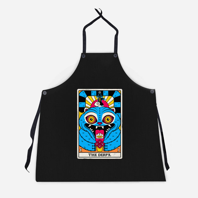 Derpy Tarot Card-Unisex-Kitchen-Apron-rocketman_art