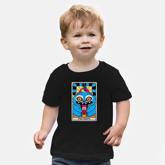 Derpy Tarot Card-Baby-Basic-Tee-rocketman_art