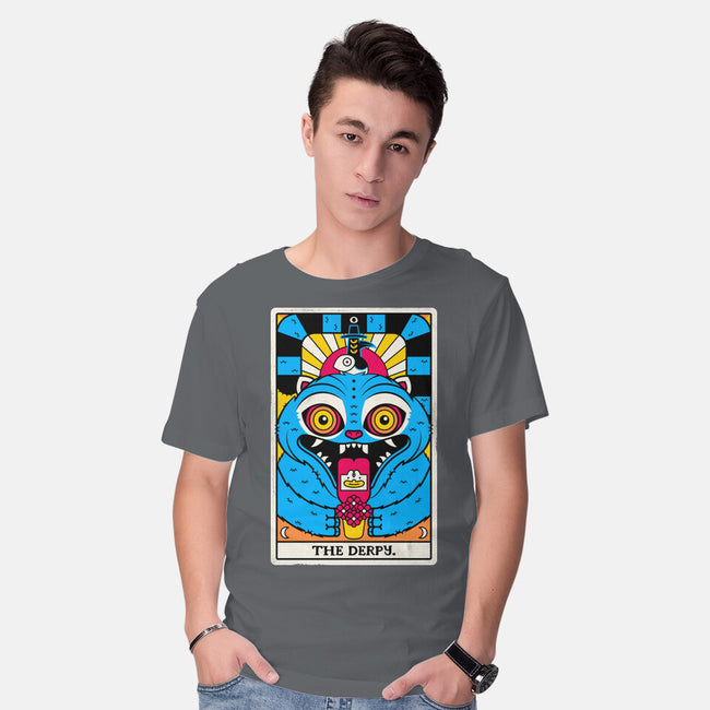 Derpy Tarot Card-Mens-Basic-Tee-rocketman_art