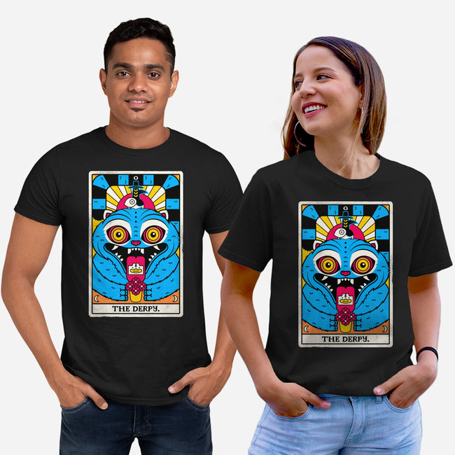 Derpy Tarot Card-Unisex-Basic-Tee-rocketman_art