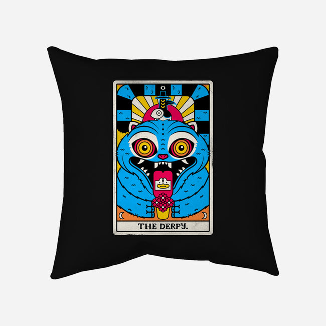 Derpy Tarot Card-None-Removable Cover w Insert-Throw Pillow-rocketman_art