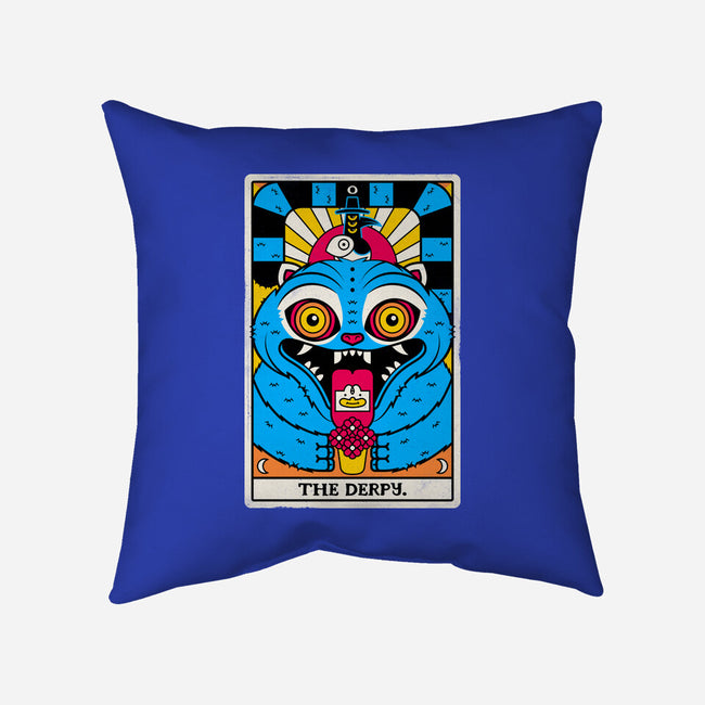 Derpy Tarot Card-None-Removable Cover w Insert-Throw Pillow-rocketman_art