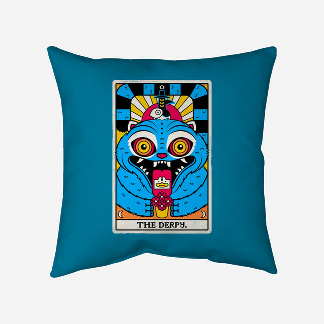 Derpy Tarot Card-None-Removable Cover w Insert-Throw Pillow-rocketman_art