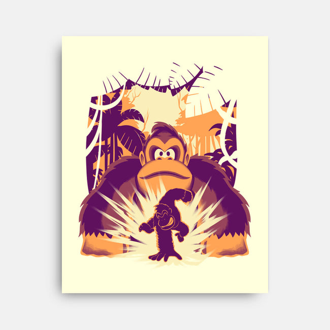 Banana Mayhem-None-Stretched-Canvas-rmatix